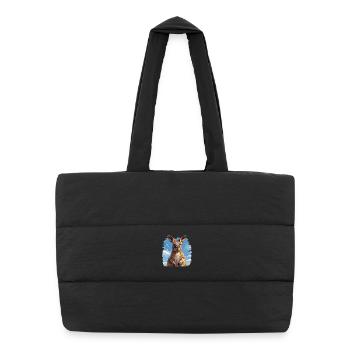 Wallabies Wallaby - Puffer Shopping Bag - black - Front