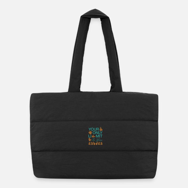 L’acceptation au lieu des préjugés Sac shopping matelassé