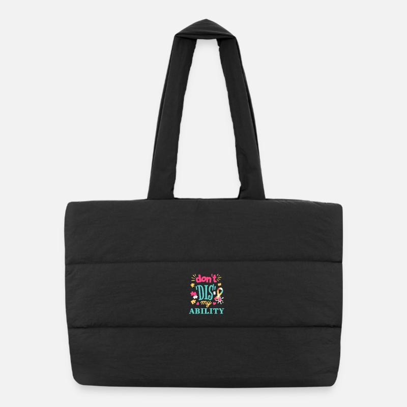 L’acceptation au lieu des préjugés Sac shopping matelassé