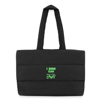 Elijah as a given name - Puffer Shopping Bag - black - Front