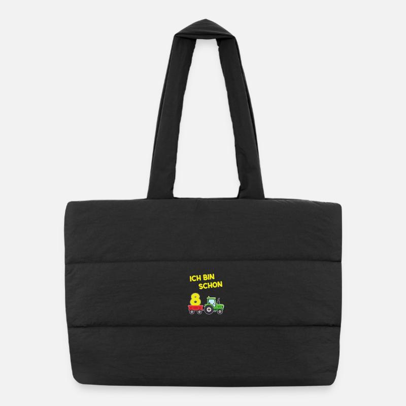 J’ai déjà 8 tracteur 8 ans Anniversaire Sac shopping matelassé