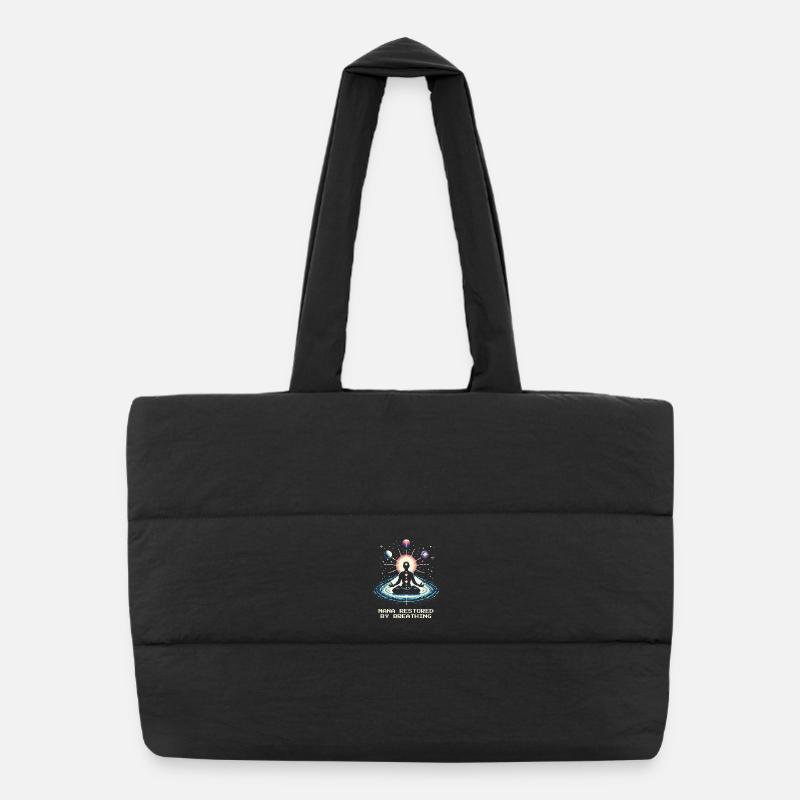 Mana renouvelé : Respirer | Respiration, Méditation Sac shopping matelassé