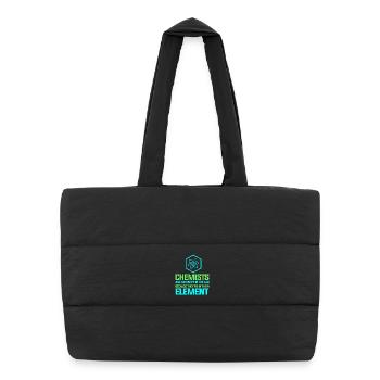 Chimie Chimiste Professeur de chimie - Sac shopping matelassé - noir - Devant