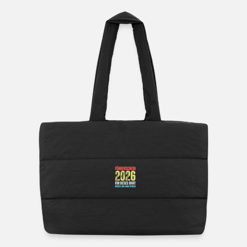 Permis de conduire 2026 Sac shopping matelassé