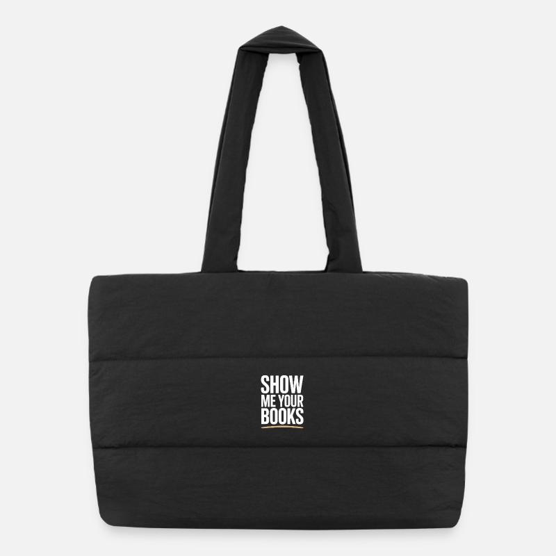 Montrez-moi vos livres Leseratte Buch Lesen Bücher Sac shopping matelassé