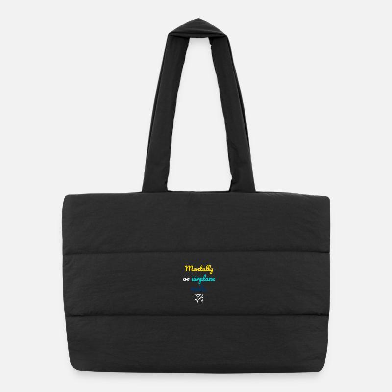 Mental Flight Mode Puffer Shopping Bag
