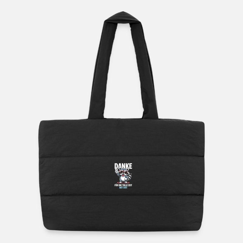 Merci pour le bon temps passé avec vous Sac shopping matelassé