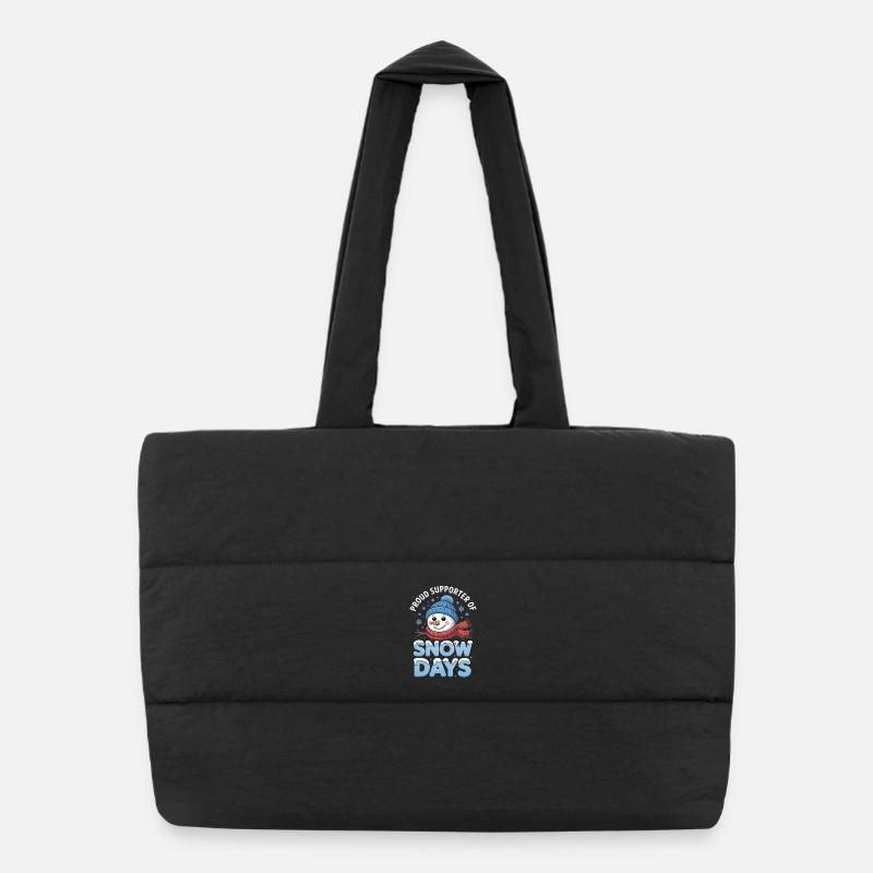 Jours de neige Snowman Supporters Sac shopping matelassé