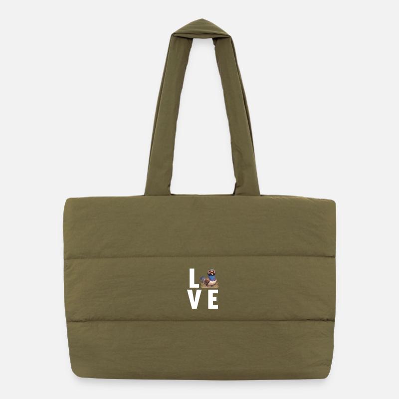 Pheasants Pheasant Puffer Shopping Bag