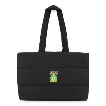 Menschlichkeit : l’égalité : l’humanité d’abord, toujours - Sac shopping matelassé - noir - Devant
