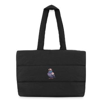 Pigeons Pigeon - Puffer Shopping Bag - black - Front