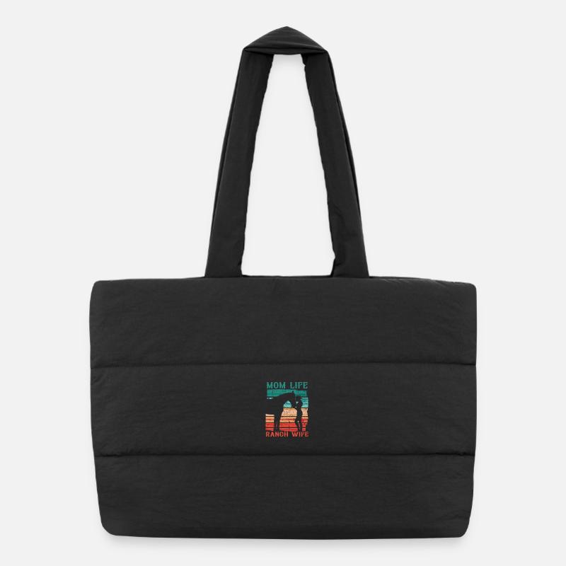 Épouse d’une mère fermière Sac shopping matelassé