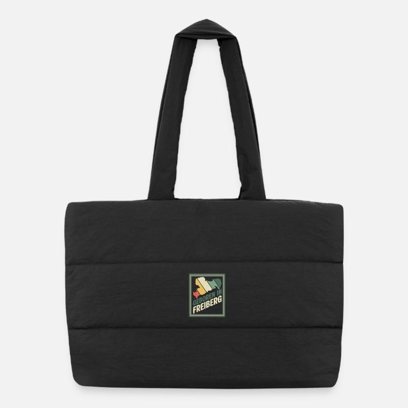 Born in Freiberg Puffer Shopping Bag