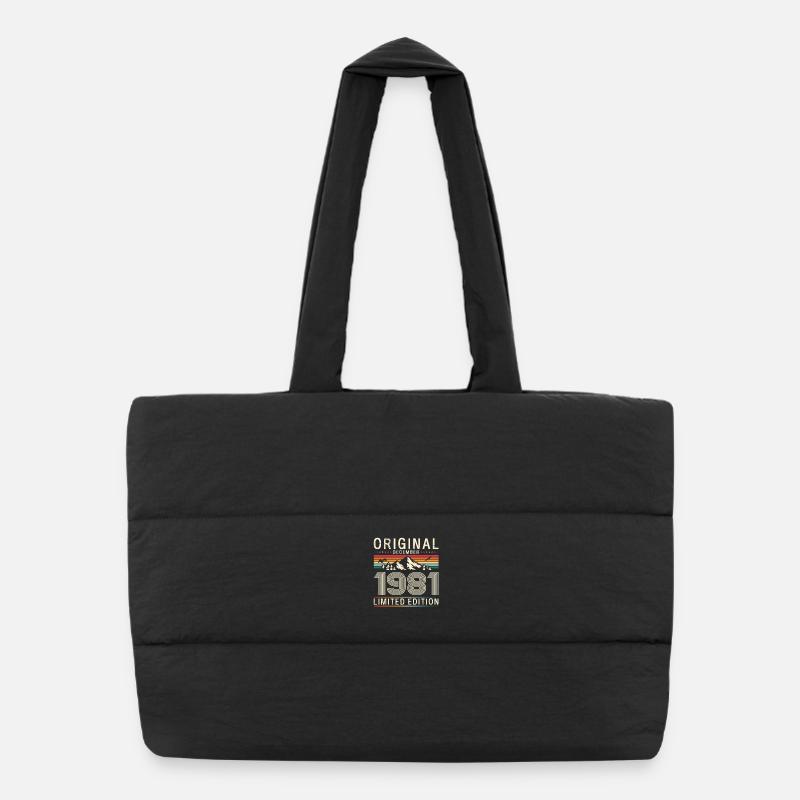 44e anniversaire Original Décembre Né en 1981 Sac shopping matelassé