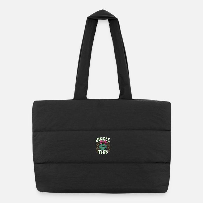 Tinte ce bal de Noël drôle Sac shopping matelassé