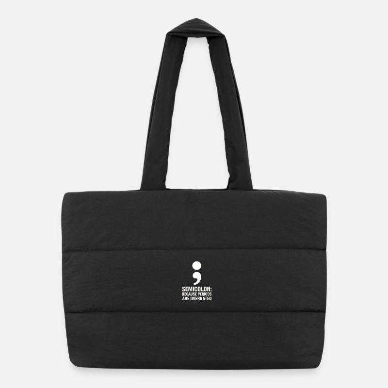 Grammar Oxford Comma Language Rules Puffer Shopping Bag