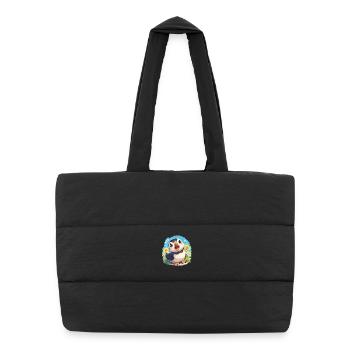 Puffin Papageientaucher - Puffer-Einkaufstasche - Schwarz - Vorne