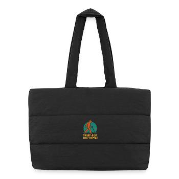Metal Detecting Enthusiast Sweep Beep Dig Repeat - Puffer Shopping Bag - black - Front
