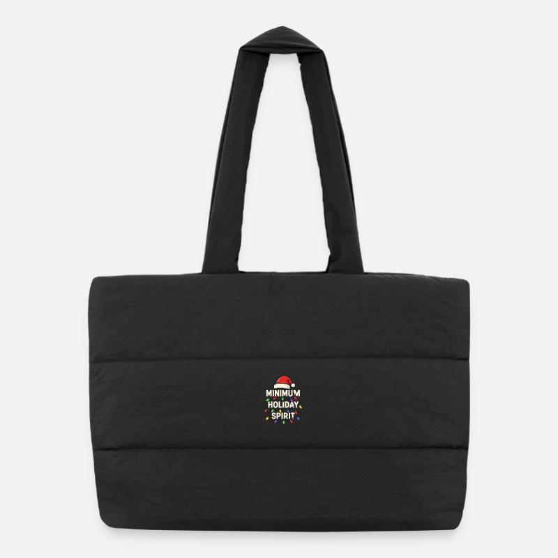 Fantôme de Noël minimal Drôle de Noël Bah Sac shopping matelassé