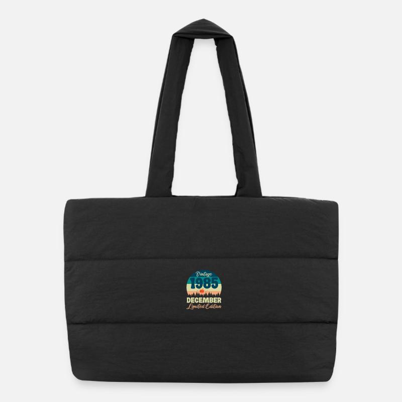 Décembre 1985 Anniversaire Vintage Edition Limitée Sac shopping matelassé