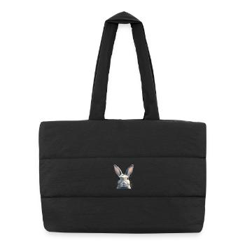 Bunny Bunny - Puffer Shopping Bag - black - Front