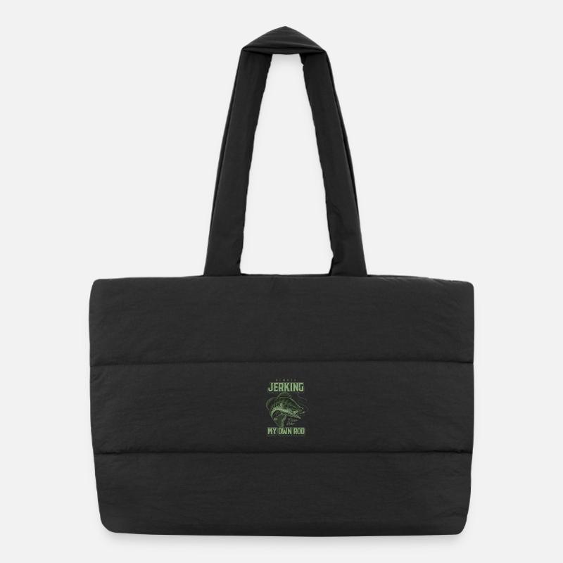 Toujours en train de branler ma canne en train de pêcher bizarrement Sac shopping matelassé