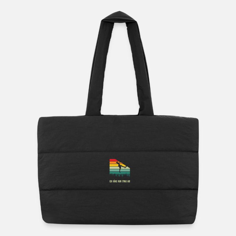 Bouldern Geschenke Klettern Kletterer Boulderer Puffer-Einkaufstasche