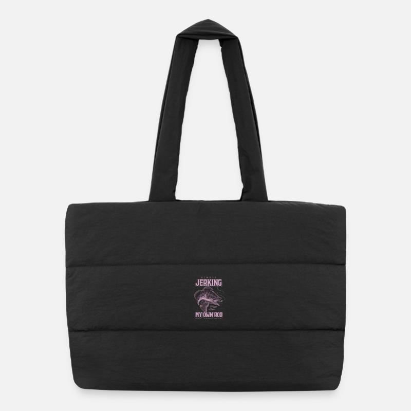 Toujours en train de branler ma canne en train de pêcher bizarrement Sac shopping matelassé