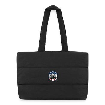 Willys Overland Jeep - 4x4 best-seller tout-terrain - Sac shopping matelassé - noir - Devant