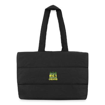 Okapi Animal - Puffer Shopping Bag - black - Front