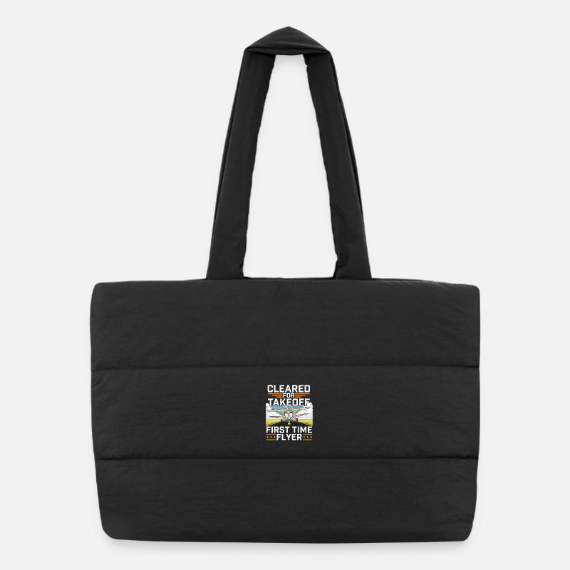 Autorisation de décollage, pilote pilote pour la première fois Sac shopping matelassé