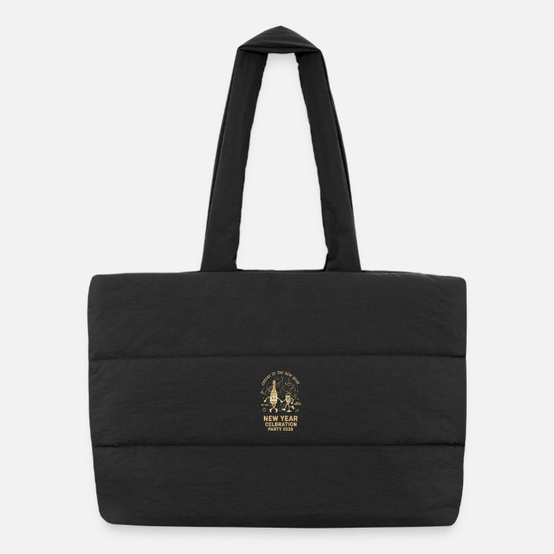 New Year Celebration Party 2026 Cheers Puffer Shopping Bag