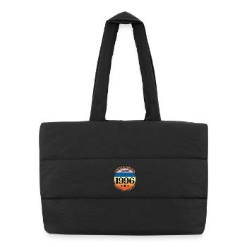 1996 Vintage Birthday Gift 96 Birthday - Puffer Shopping Bag - black - Front