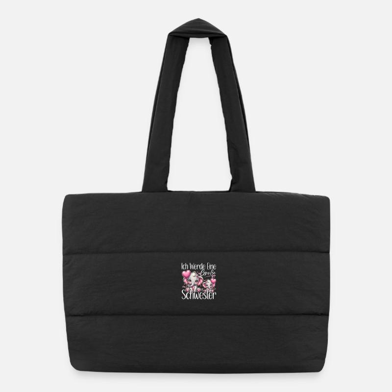 Big Sister Elephants Older Sibling Puffer Shopping Bag