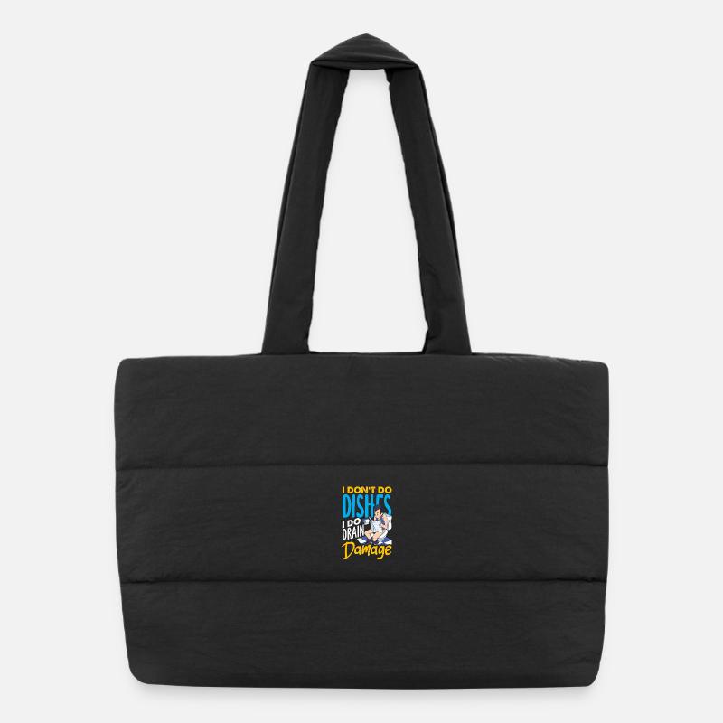 Maître du bouchon des toilettes Drôle Sac shopping matelassé