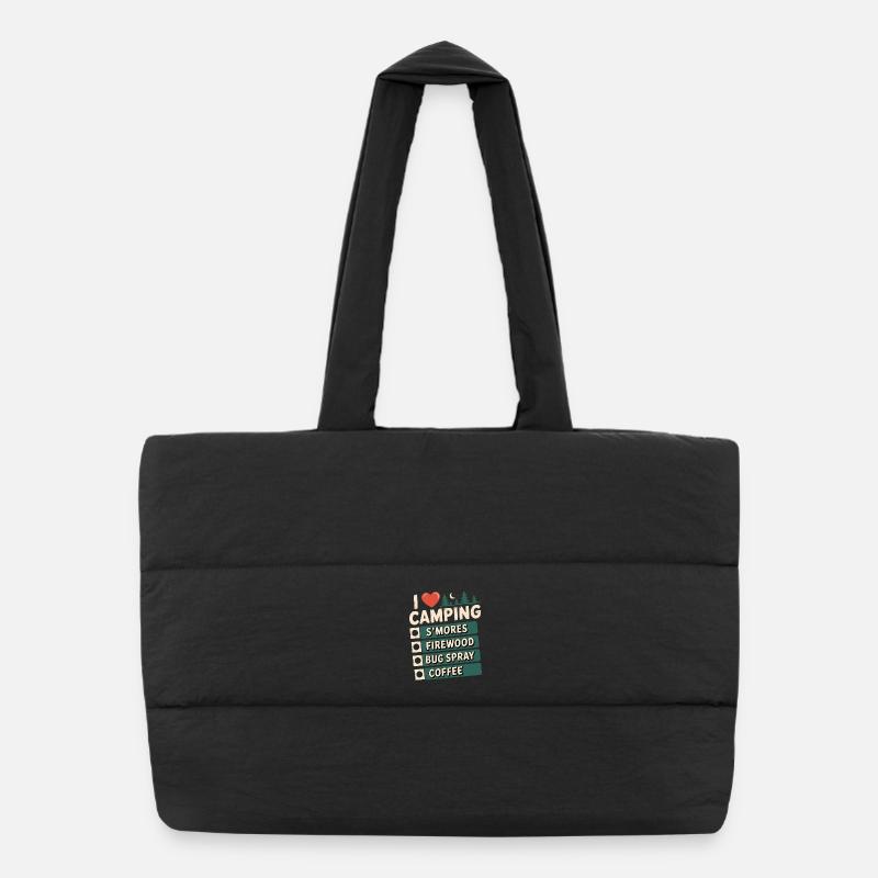 J’adore le café Smores Smores Firewood Spray Spray Bug Sac shopping matelassé
