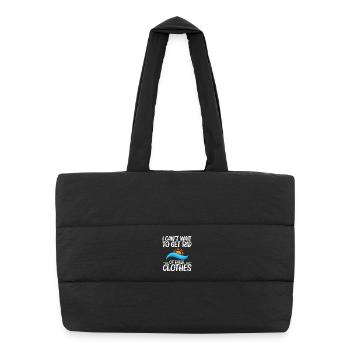 Naturisme Nudité Amoureux de la liberté Nudisme Naturisme - Sac shopping matelassé - noir - Devant