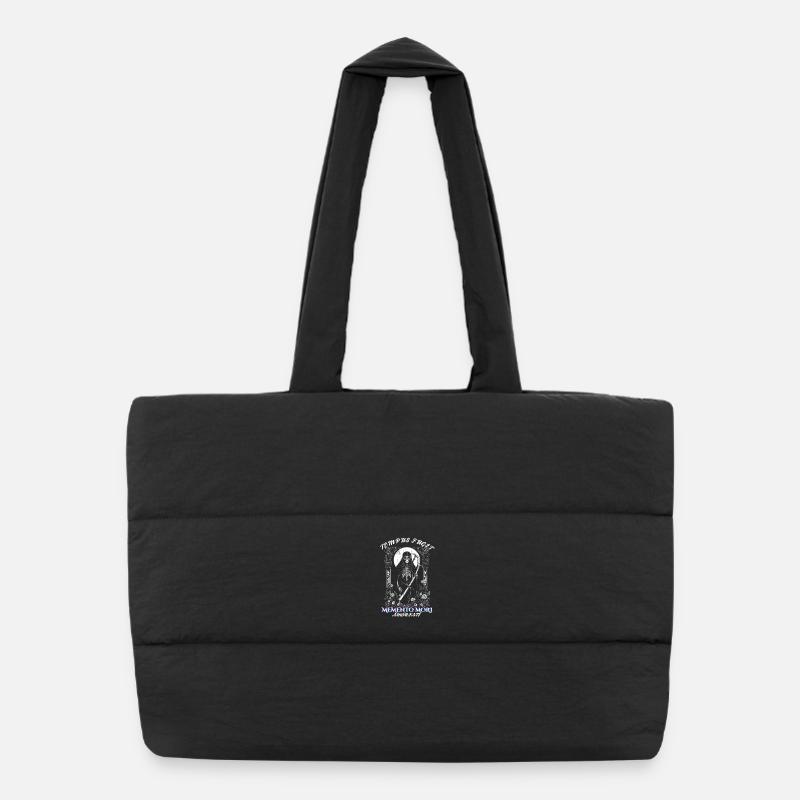 Squelette de la Faucheuse Tarot Souvenir de Mori Sac shopping matelassé