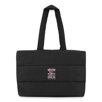 Mariage Œillet 28e anniversaire de mariage Épouse - Sac shopping matelassé - noir - Devant