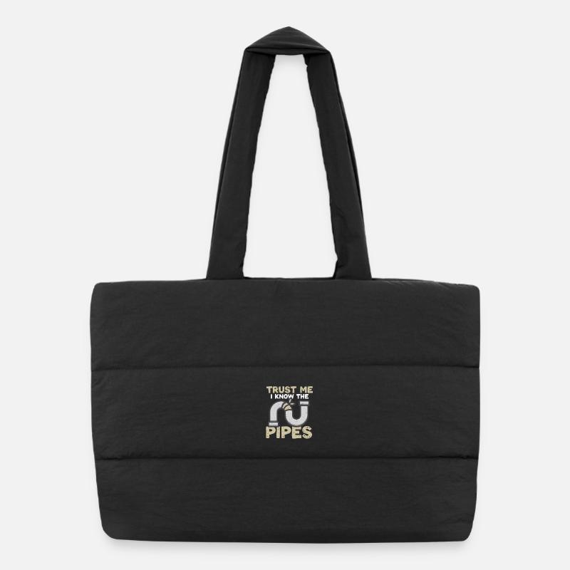 Pipe Layer Pipeline Builder Puffer Shopping Bag