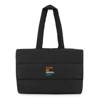 Dodgeball Legend: Husband Dad - Puffer Shopping Bag - black - Front
