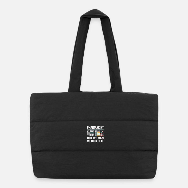Humour pharmaceutique Médicamentez-le Sac shopping matelassé