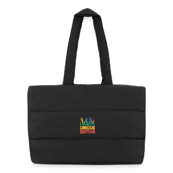 Bénévole Édition Unique Appréciation des Bénévoles - Sac shopping matelassé - noir - Devant