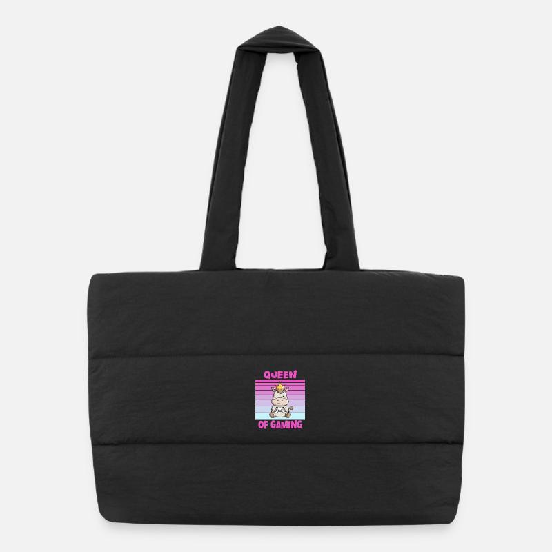 Game Queen Controller Puffer Shopping Bag
