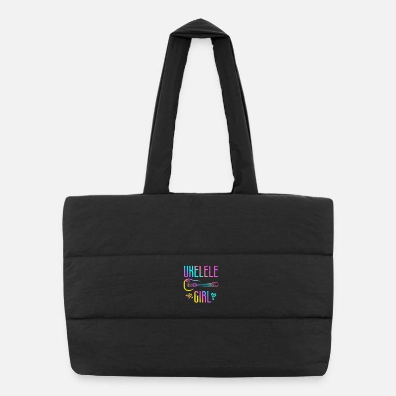 Ukulélé hawaïen ukulélé Ukulélé Girl Sac shopping matelassé