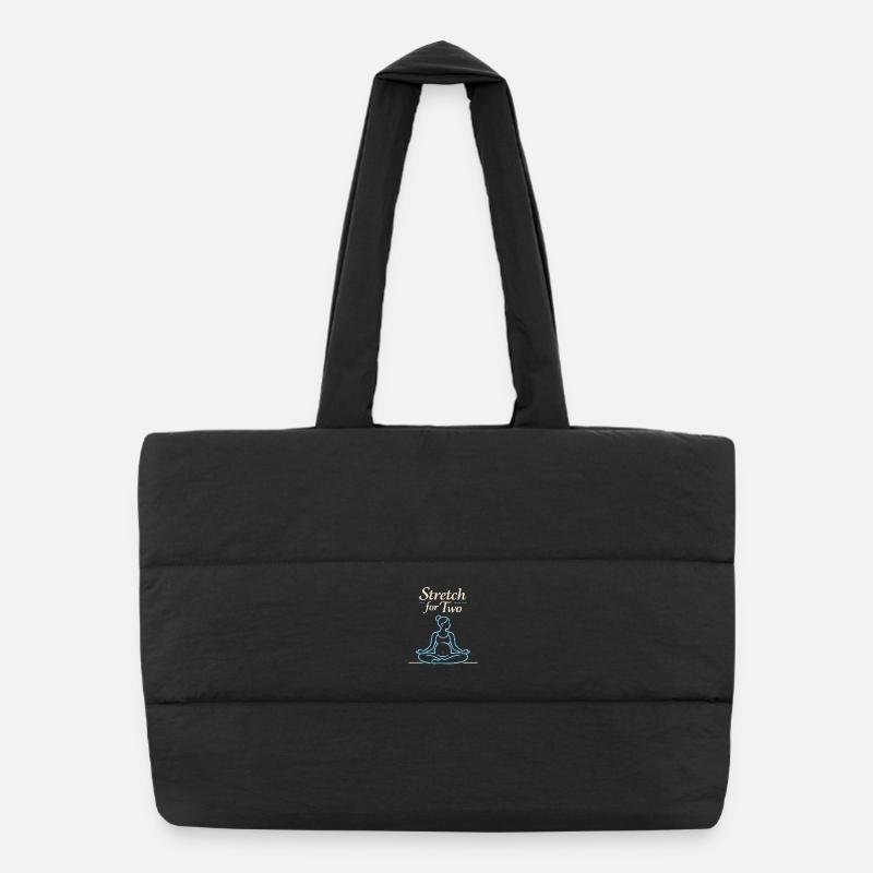 Mère enceinte de yoga prénatal Sac shopping matelassé