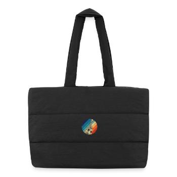 Hawaiian Ukulele Uke Retro Vintage - Puffer Shopping Bag - black - Front
