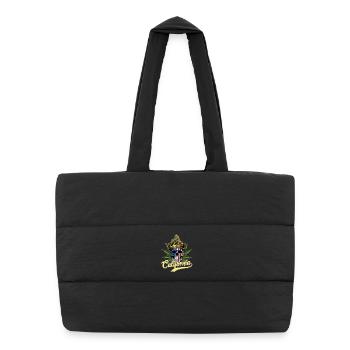 Californie - Sac shopping matelassé - noir - Devant