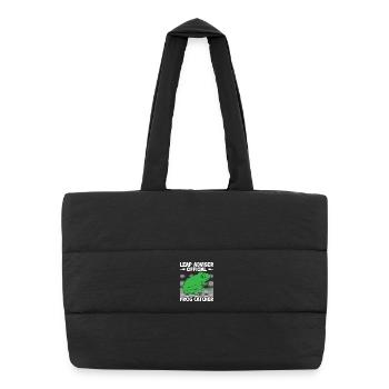 Frog Catcher Leap Adviser Official Frog - Puffer Shopping Bag - black - Front