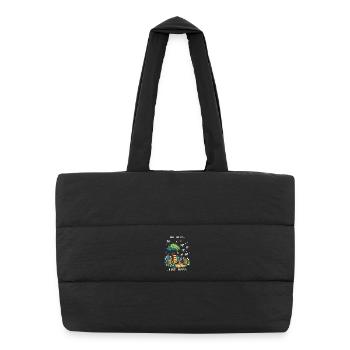 No NPCs, only bees | Beekeeping & Honey - Puffer Shopping Bag - black - Front